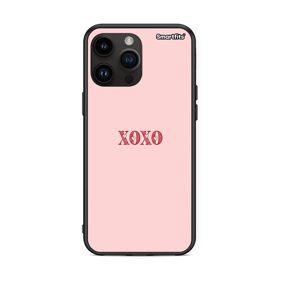 iPhone 15 Pro Max XOXO Love θήκη από τη Smartfits με σχέδιο στο πίσω μέρος και μαύρο περίβλημα | Smartphone case with colorful back and black bezels by Smartfits