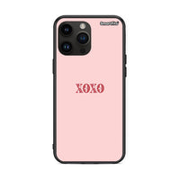 Thumbnail for iPhone 14 Pro Max XOXO Love θήκη από τη Smartfits με σχέδιο στο πίσω μέρος και μαύρο περίβλημα | Smartphone case with colorful back and black bezels by Smartfits