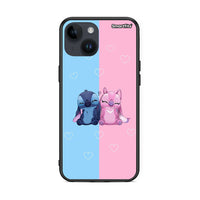 Thumbnail for iPhone 15 Stitch And Angel θήκη από τη Smartfits με σχέδιο στο πίσω μέρος και μαύρο περίβλημα | Smartphone case with colorful back and black bezels by Smartfits
