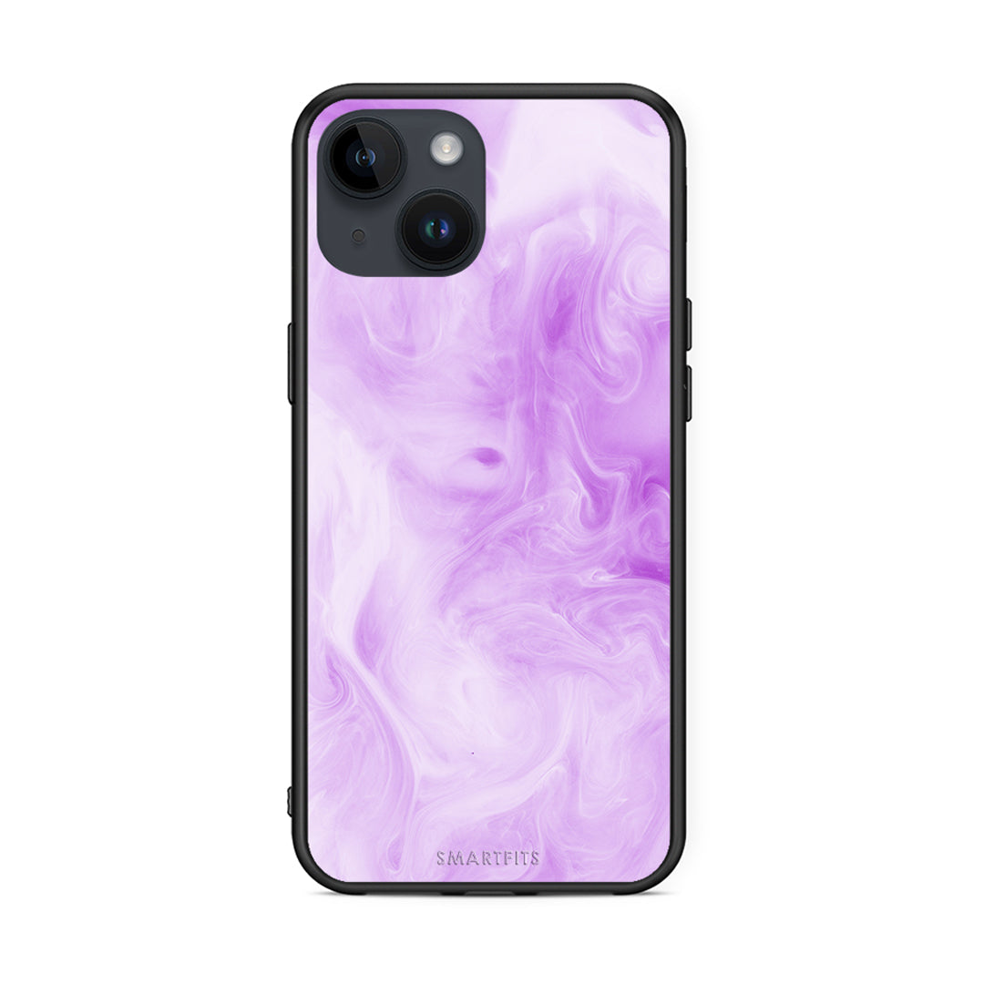 99 - iPhone 15 Watercolor Lavender case, cover, bumper