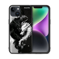 Thumbnail for Θήκη iPhone 15 Yin Yang από τη Smartfits με σχέδιο στο πίσω μέρος και μαύρο περίβλημα | iPhone 15 Yin Yang case with colorful back and black bezels