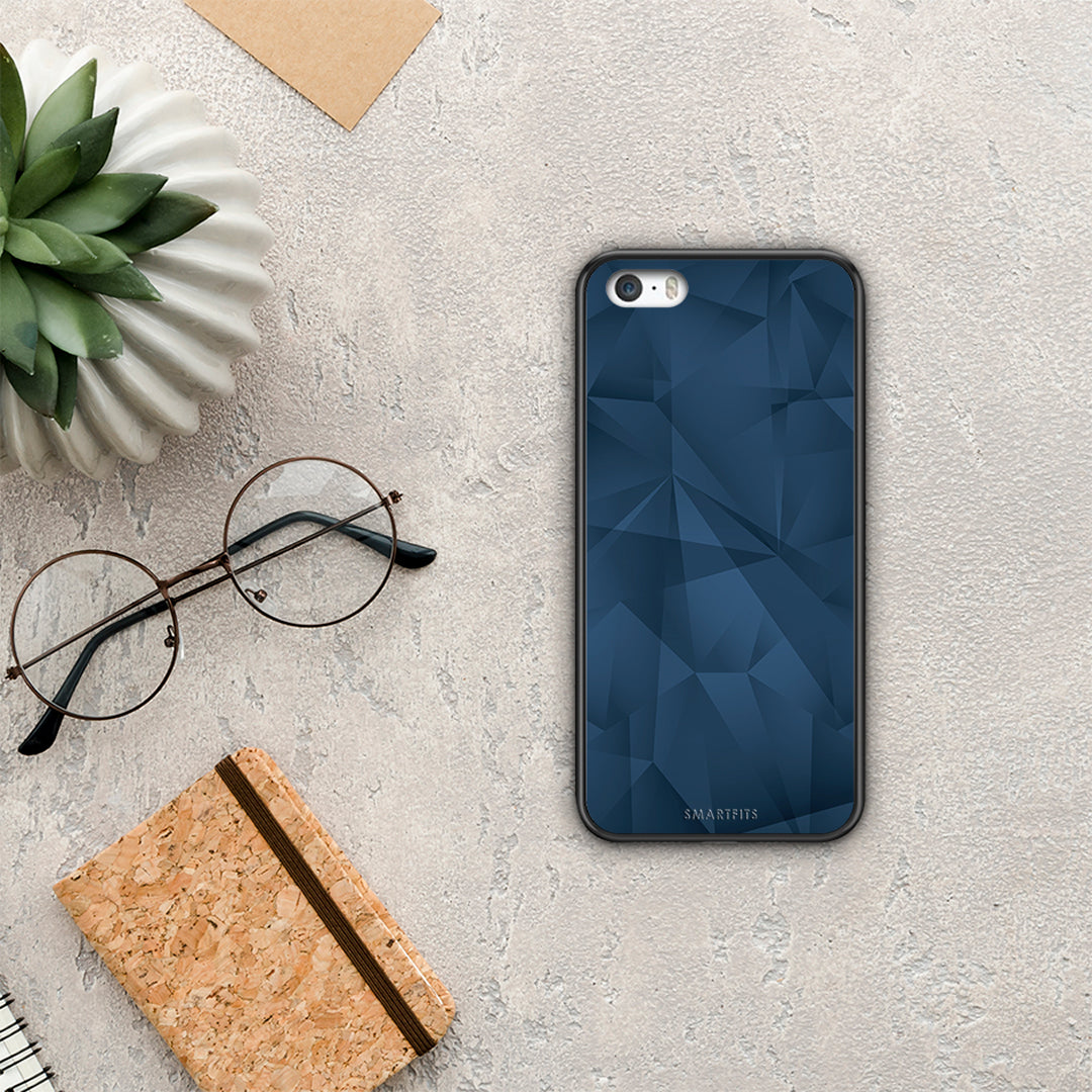 Geometric Blue Abstract - iPhone 5 / 5s / SE θήκη
