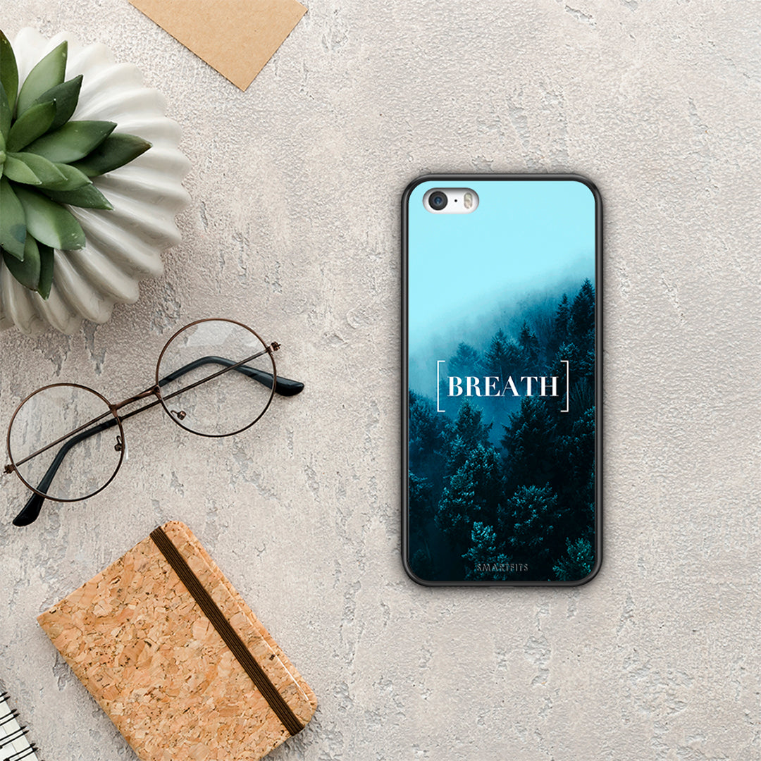 Quote Breath - iPhone 5 / 5s / SE θήκη