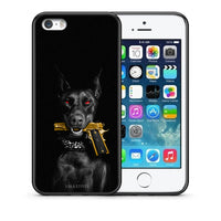 Thumbnail for Θήκη Αγίου Βαλεντίνου iPhone 5 / 5s / SE Golden Gun από τη Smartfits με σχέδιο στο πίσω μέρος και μαύρο περίβλημα | iPhone 5 / 5s / SE Golden Gun case with colorful back and black bezels