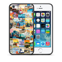 Thumbnail for Θήκη iPhone 5/5s/SE Live To Travel από τη Smartfits με σχέδιο στο πίσω μέρος και μαύρο περίβλημα | iPhone 5/5s/SE Live To Travel case with colorful back and black bezels