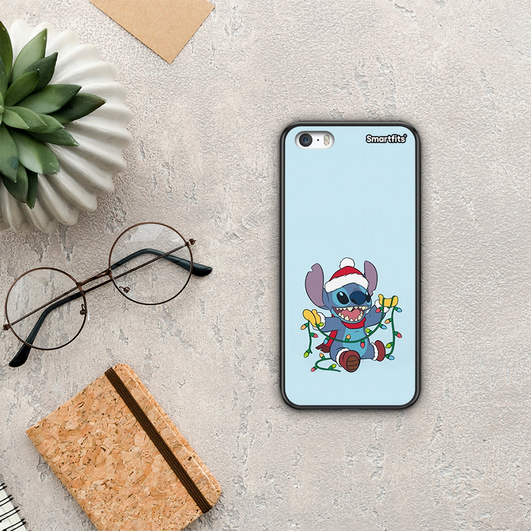 Santa Stich - iPhone 5 / 5s / SE θήκη