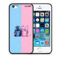Thumbnail for Θήκη iPhone 5/5s/SE Stitch And Angel από τη Smartfits με σχέδιο στο πίσω μέρος και μαύρο περίβλημα | iPhone 5/5s/SE Stitch And Angel case with colorful back and black bezels