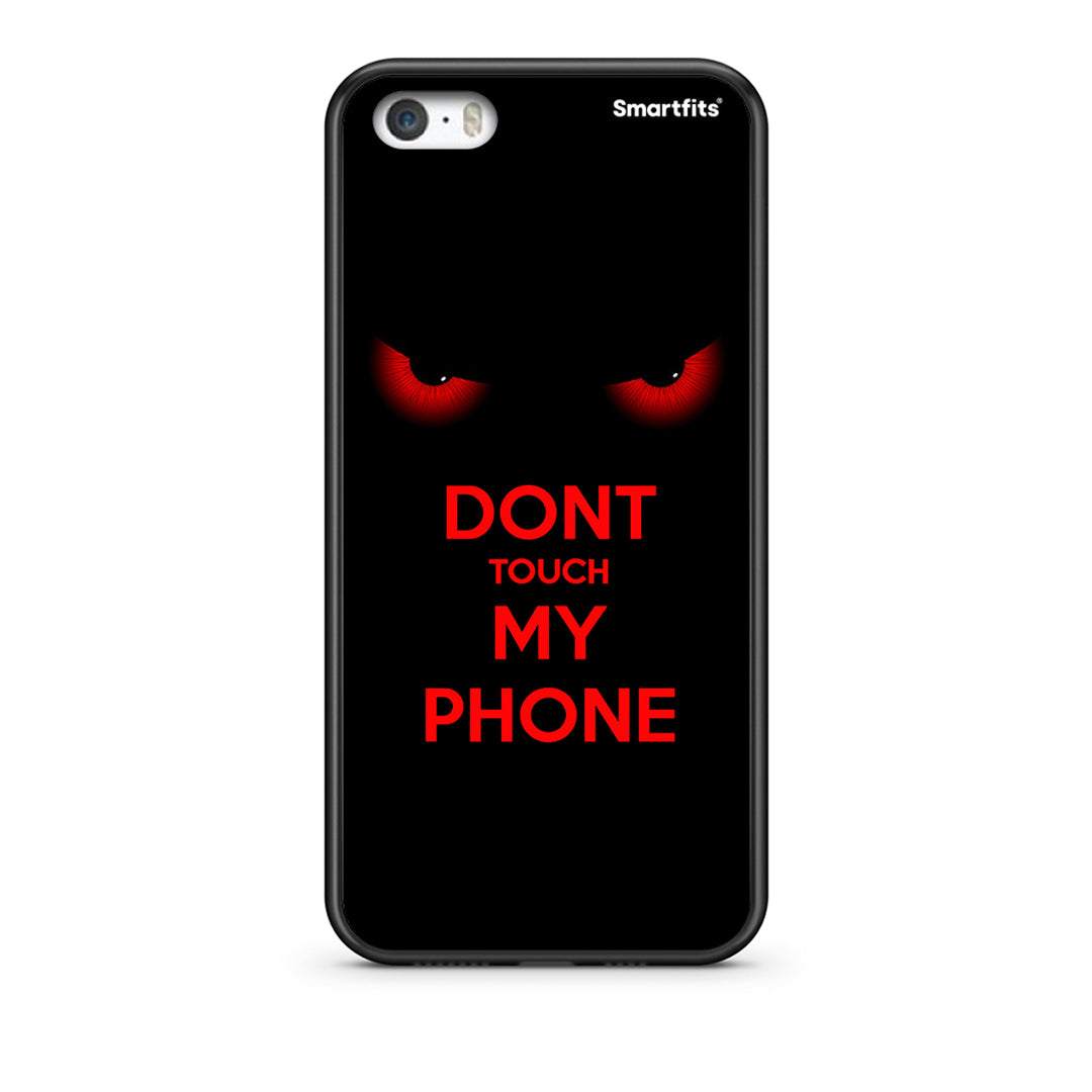iPhone 5 / 5s / SE Touch My Phone Θήκη από τη Smartfits με σχέδιο στο πίσω μέρος και μαύρο περίβλημα | Smartphone case with colorful back and black bezels by Smartfits
