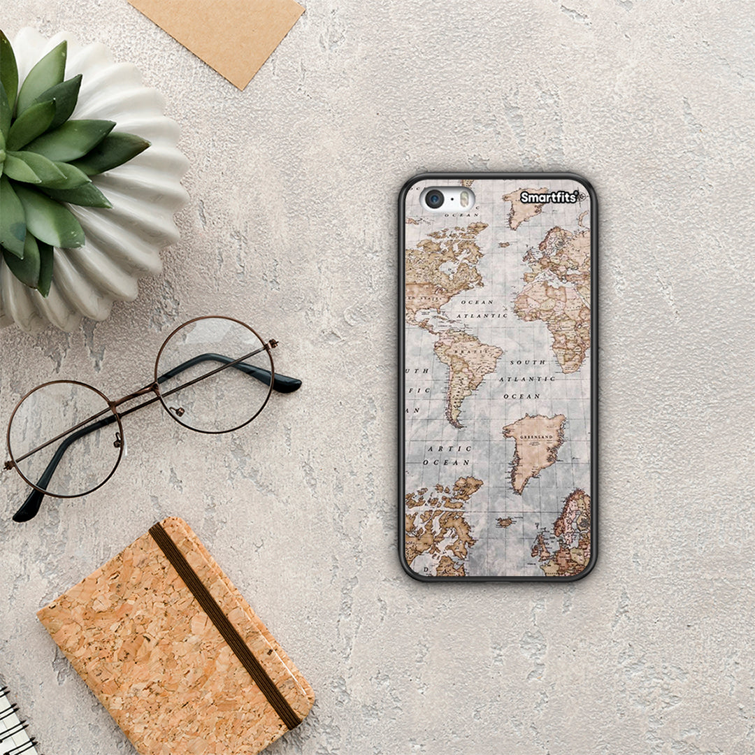 World Map - iPhone 5 / 5s / SE θήκη