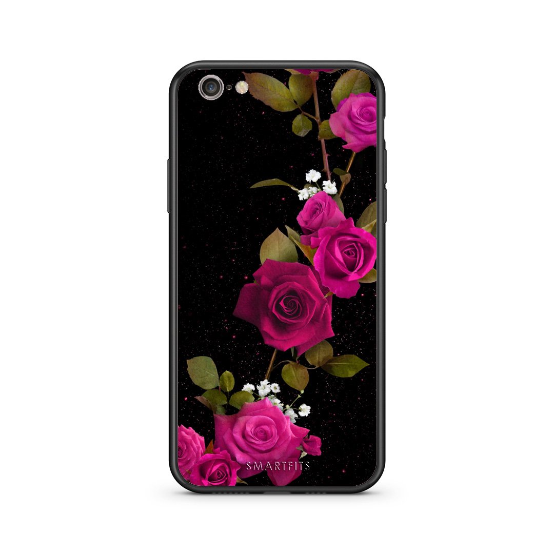 4 - iphone 6 6s Red Roses Flower case, cover, bumper