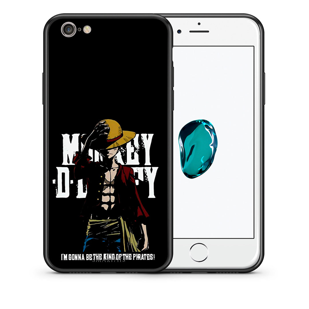 Θήκη iPhone 6/6s Pirate King από τη Smartfits με σχέδιο στο πίσω μέρος και μαύρο περίβλημα | iPhone 6/6s Pirate King case with colorful back and black bezels
