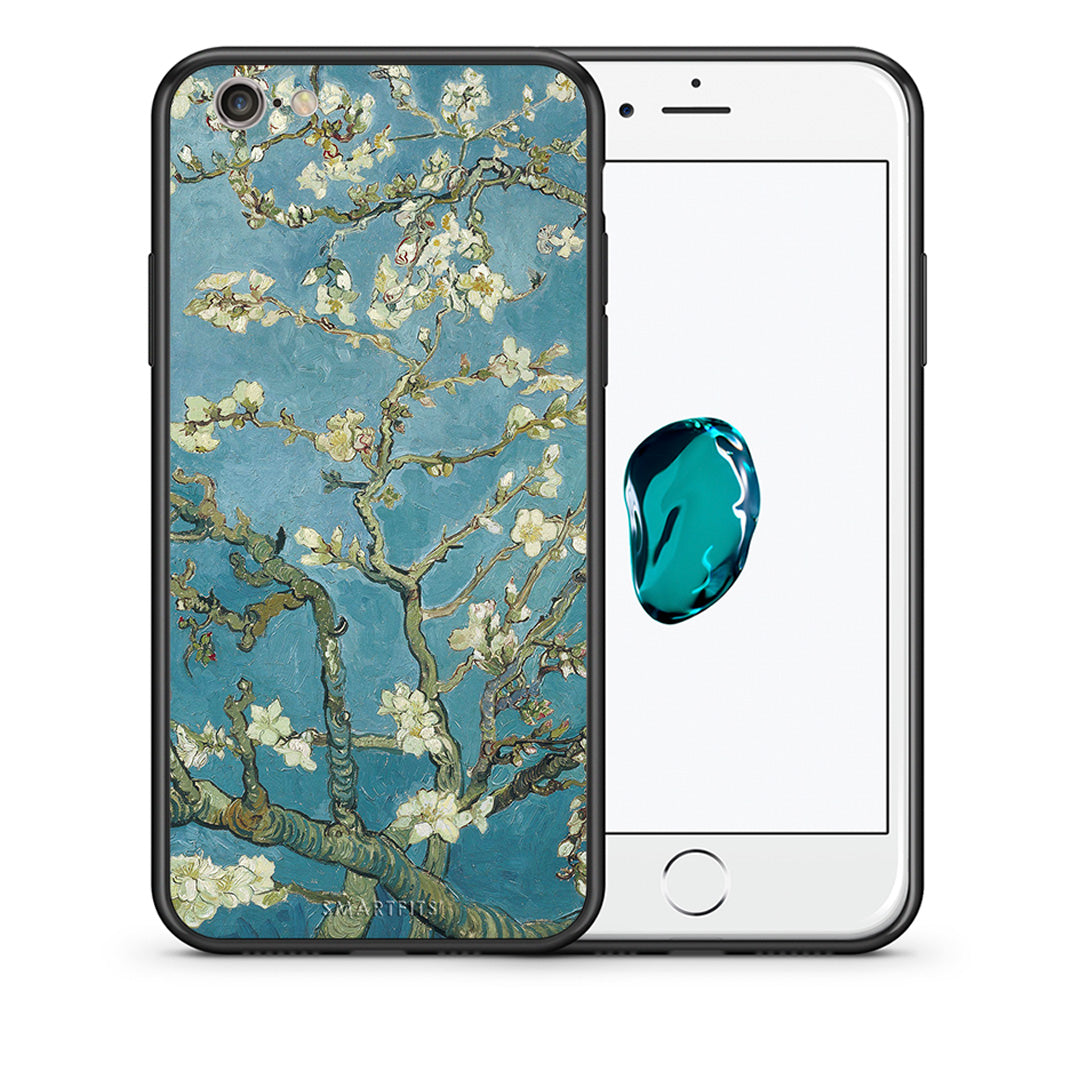 Θήκη iPhone 7/8/SE 2020 White Blossoms από τη Smartfits με σχέδιο στο πίσω μέρος και μαύρο περίβλημα | iPhone 7/8/SE 2020 White Blossoms case with colorful back and black bezels