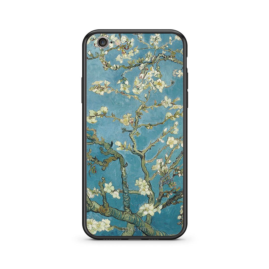 iPhone 7/8 White Blossoms θήκη από τη Smartfits με σχέδιο στο πίσω μέρος και μαύρο περίβλημα | Smartphone case with colorful back and black bezels by Smartfits