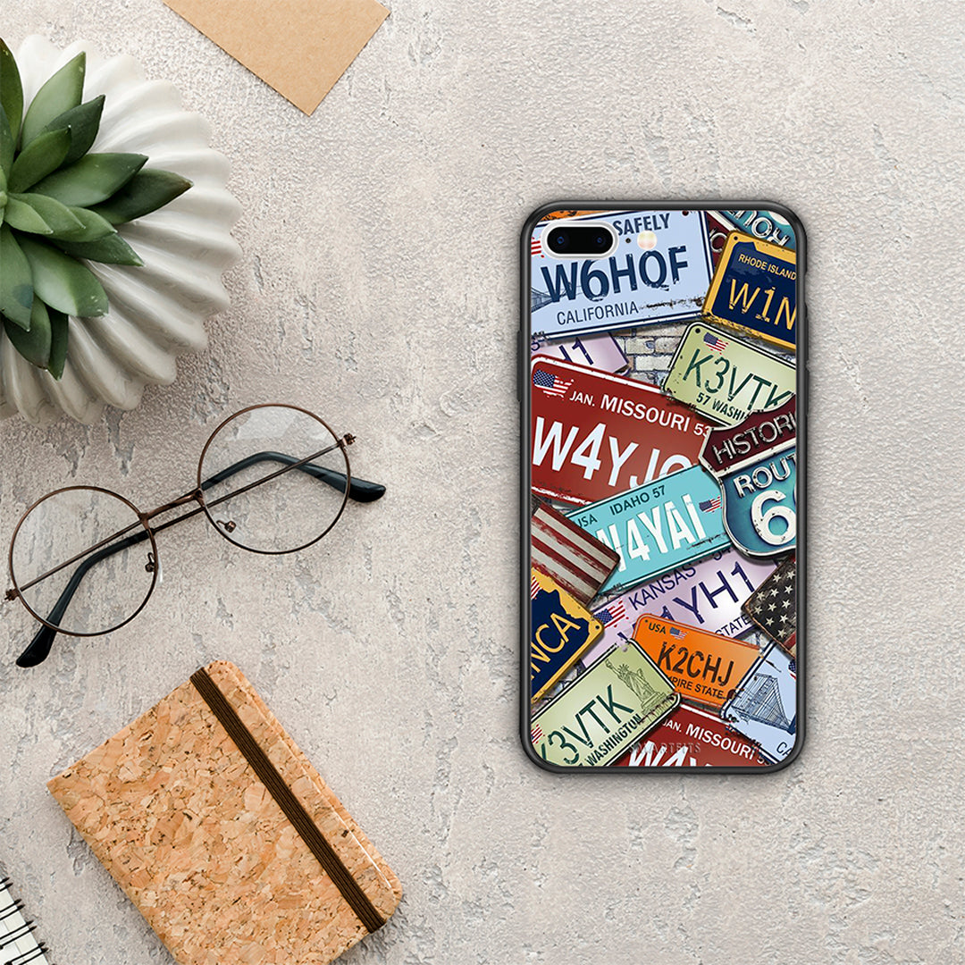 Car Plates - iPhone 7 Plus / 8 Plus θήκη
