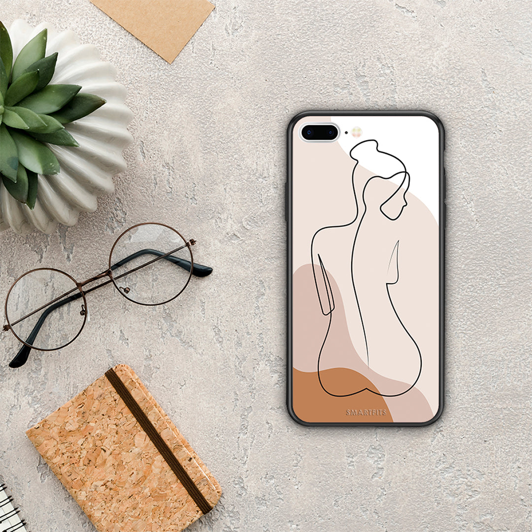 LineArt Woman - iPhone 7 Plus / 8 Plus θήκη