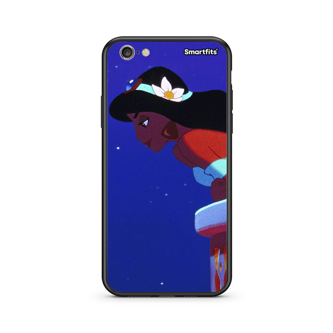 iphone 6 6s Alladin And Jasmine Love 2 θήκη από τη Smartfits με σχέδιο στο πίσω μέρος και μαύρο περίβλημα | Smartphone case with colorful back and black bezels by Smartfits