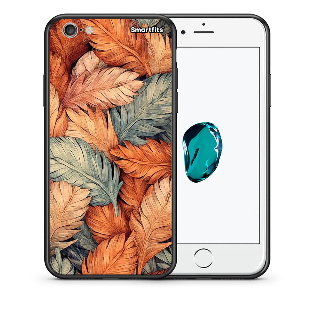 Θήκη iPhone 6 Plus / 6s Plus Autumn Leaves από τη Smartfits με σχέδιο στο πίσω μέρος και μαύρο περίβλημα | iPhone 6 Plus / 6s Plus Autumn Leaves case with colorful back and black bezels