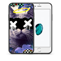 Thumbnail for Θήκη iPhone 6/6s Cat Collage από τη Smartfits με σχέδιο στο πίσω μέρος και μαύρο περίβλημα | iPhone 6/6s Cat Collage case with colorful back and black bezels