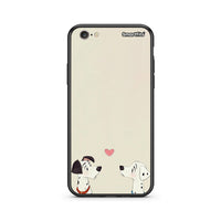 Thumbnail for iPhone 7/8 Dalmatians Love θήκη από τη Smartfits με σχέδιο στο πίσω μέρος και μαύρο περίβλημα | Smartphone case with colorful back and black bezels by Smartfits