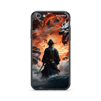 Thumbnail for iPhone 7/8 Dragons Fight θήκη από τη Smartfits με σχέδιο στο πίσω μέρος και μαύρο περίβλημα | Smartphone case with colorful back and black bezels by Smartfits
