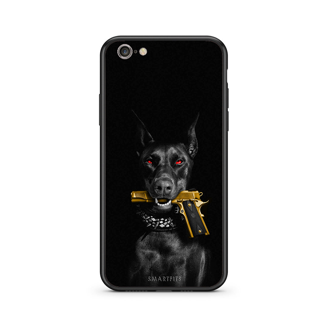 iphone 6 6s Golden Gun Θήκη Αγίου Βαλεντίνου από τη Smartfits με σχέδιο στο πίσω μέρος και μαύρο περίβλημα | Smartphone case with colorful back and black bezels by Smartfits