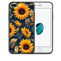 Thumbnail for Θήκη iPhone 7 Plus / 8 Plus Autumn Sunflowers από τη Smartfits με σχέδιο στο πίσω μέρος και μαύρο περίβλημα | iPhone 7 Plus / 8 Plus Autumn Sunflowers case with colorful back and black bezels