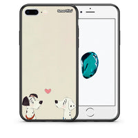 Thumbnail for Θήκη iPhone 7 Plus/8 Plus Dalmatians Love από τη Smartfits με σχέδιο στο πίσω μέρος και μαύρο περίβλημα | iPhone 7 Plus/8 Plus Dalmatians Love case with colorful back and black bezels