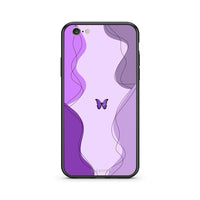 Thumbnail for iPhone 7 / 8 Purple Mariposa Θήκη Αγίου Βαλεντίνου από τη Smartfits με σχέδιο στο πίσω μέρος και μαύρο περίβλημα | Smartphone case with colorful back and black bezels by Smartfits