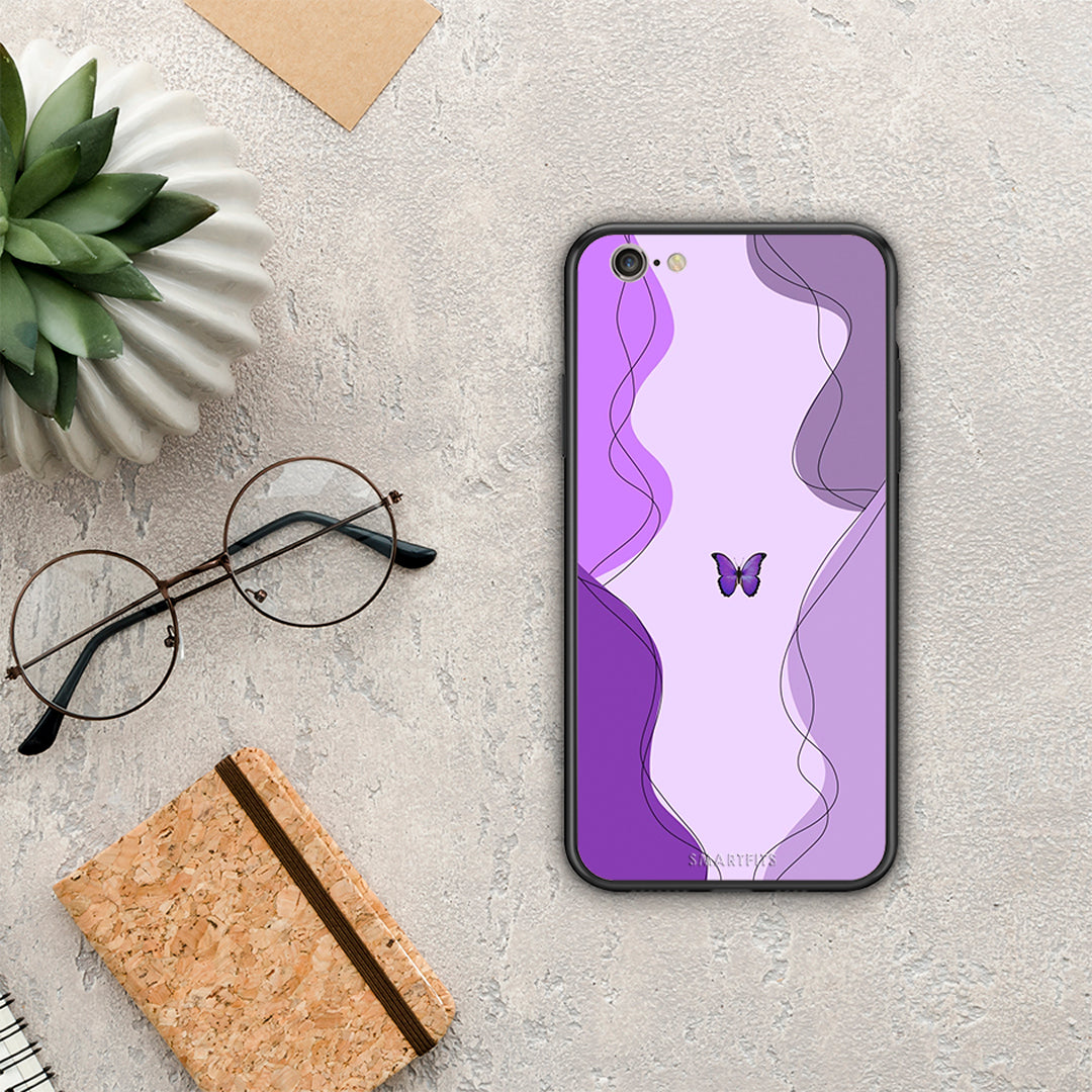 Purple Mariposa - iPhone 6 / 6s θήκη