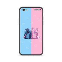 Thumbnail for iphone 6 6s Stitch And Angel θήκη από τη Smartfits με σχέδιο στο πίσω μέρος και μαύρο περίβλημα | Smartphone case with colorful back and black bezels by Smartfits