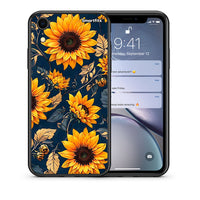 Thumbnail for Θήκη iPhone XR Autumn Sunflowers από τη Smartfits με σχέδιο στο πίσω μέρος και μαύρο περίβλημα | iPhone XR Autumn Sunflowers case with colorful back and black bezels