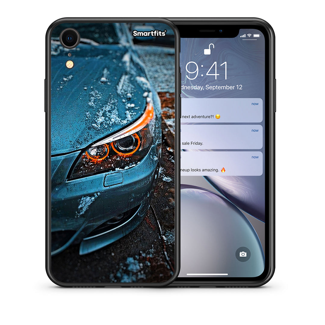Θήκη iPhone XR Bmw E60 από τη Smartfits με σχέδιο στο πίσω μέρος και μαύρο περίβλημα | iPhone XR Bmw E60 case with colorful back and black bezels