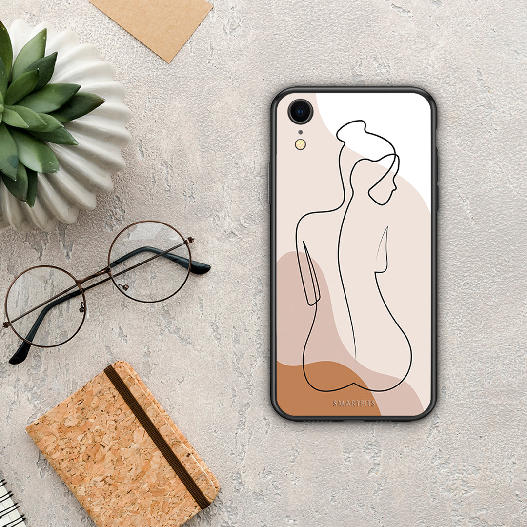 LineArt Woman - iPhone XR θήκη