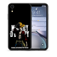 Thumbnail for Θήκη iPhone XR Pirate King από τη Smartfits με σχέδιο στο πίσω μέρος και μαύρο περίβλημα | iPhone XR Pirate King case with colorful back and black bezels