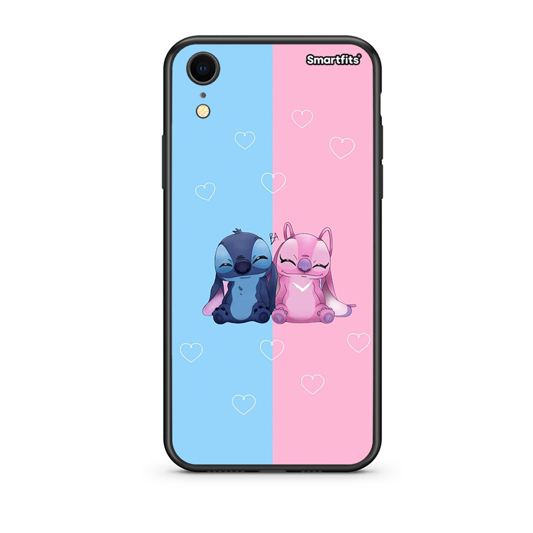 iphone xr Stitch And Angel θήκη από τη Smartfits με σχέδιο στο πίσω μέρος και μαύρο περίβλημα | Smartphone case with colorful back and black bezels by Smartfits
