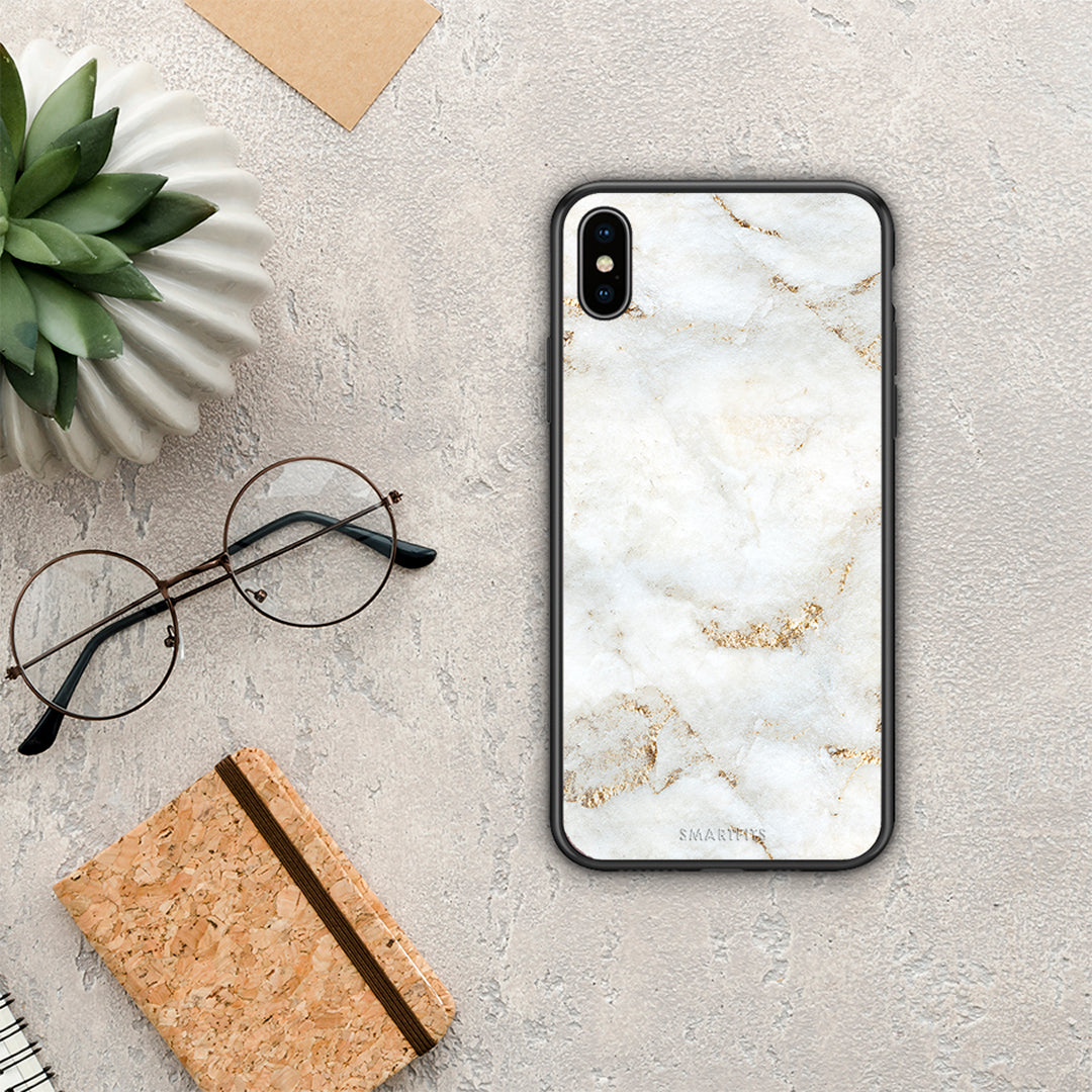 White Gold Marble - iPhone Xs Max θήκη