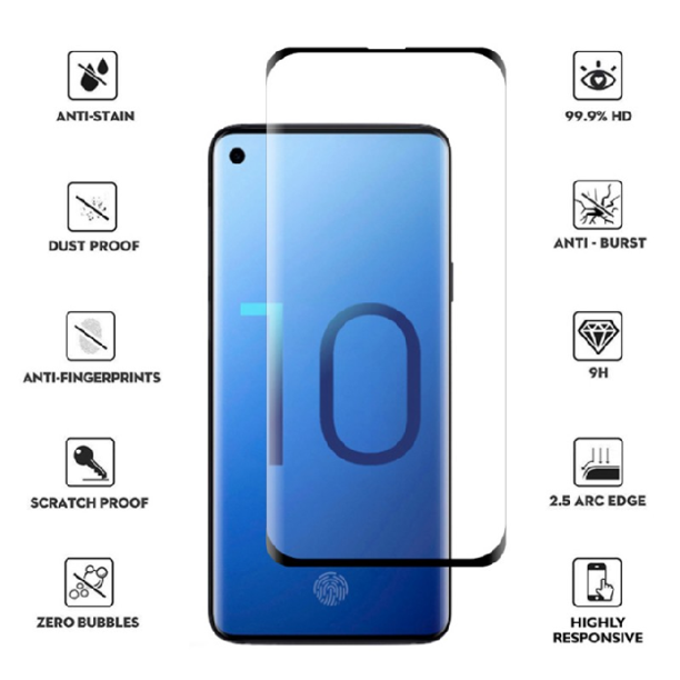 Τζάμι Προστασίας-Tempered Glass για Samsung S10+