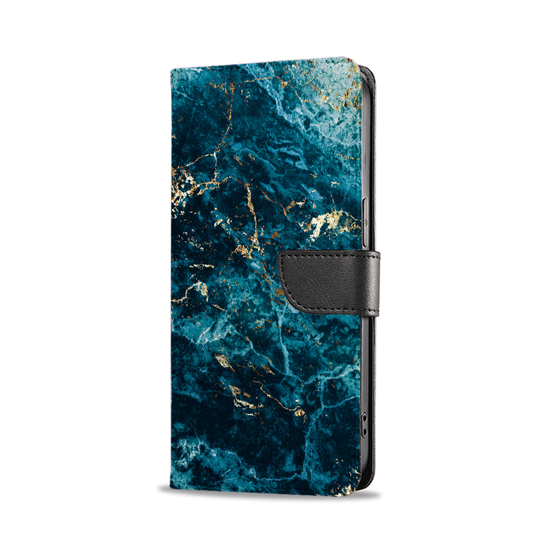 Marble Blue - iPhone 7 θήκη Βιβλίο