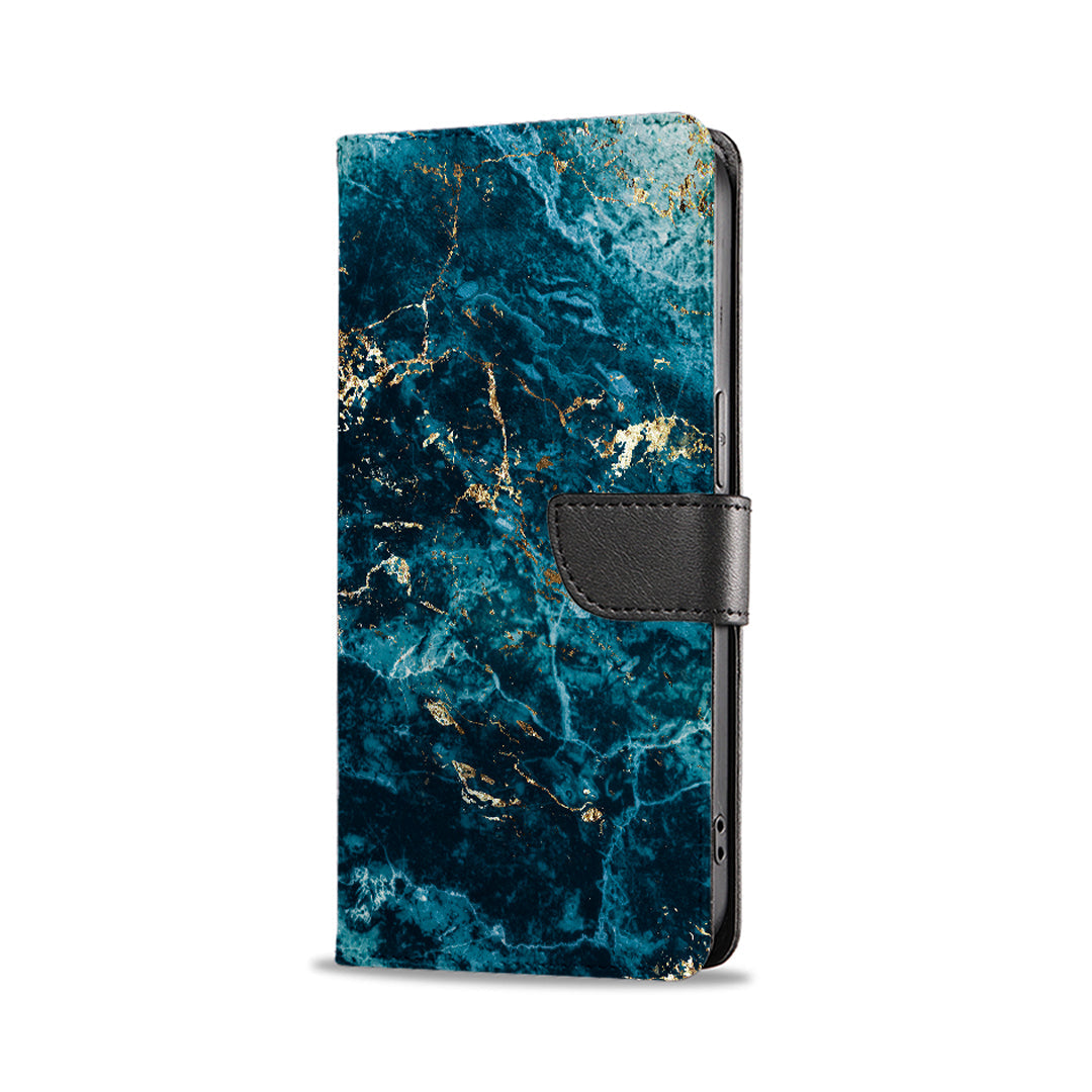 Marble Blue - iPhone 7 θήκη Βιβλίο