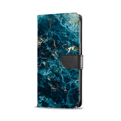 Marble Blue - iPhone 7 θήκη Βιβλίο