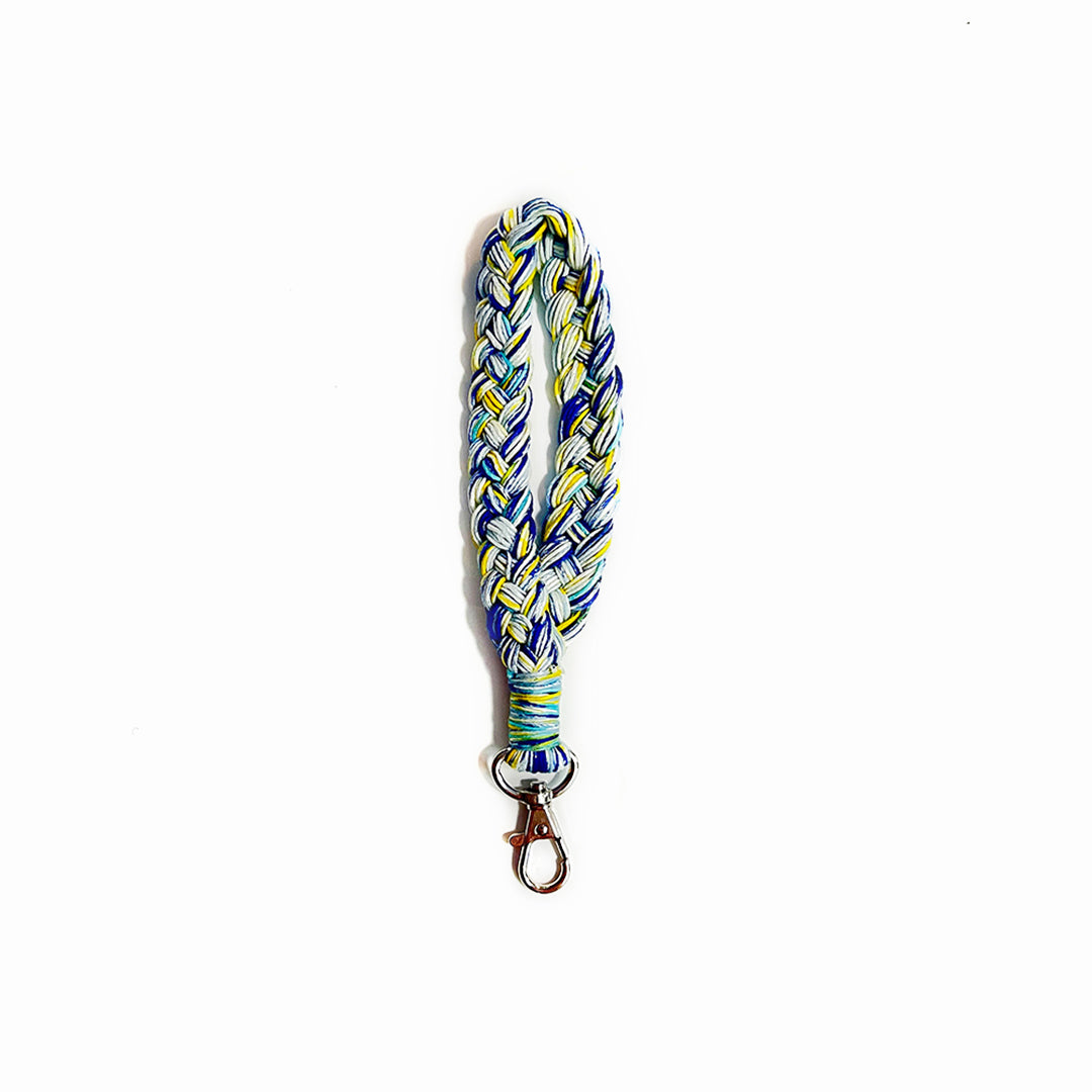 Braided Phone Strap Short - Μπλε