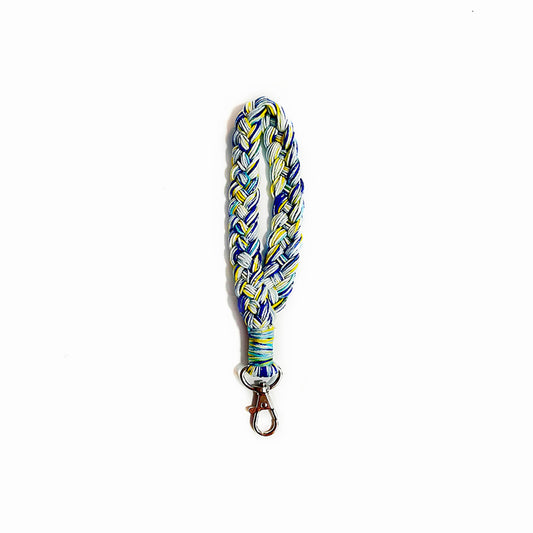 Braided Phone Strap Short - Μπλε