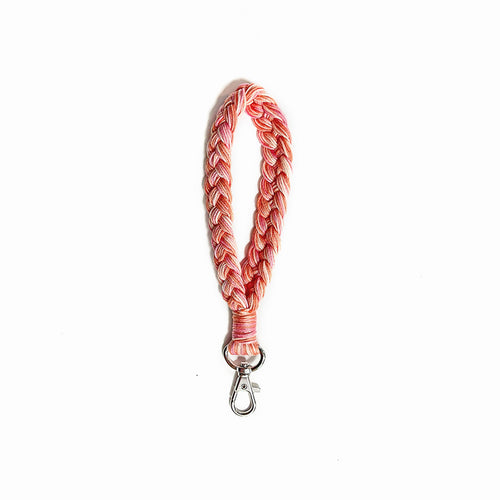 Braided Phone Strap Short - Ροζ