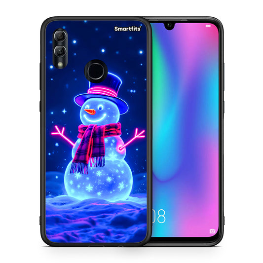 Christmas Neon Snowman - Honor 10 Lite θήκη
