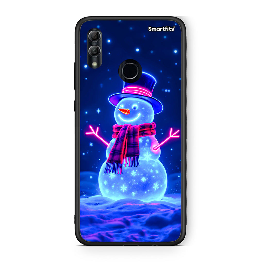 Christmas Neon Snowman - Honor 10 Lite θήκη
