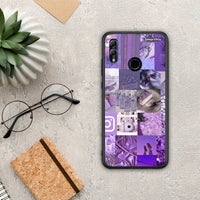 Thumbnail for Purple Aesthetic Collage - Honor 10 Lite θήκη