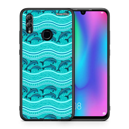Swimming Dolphins - Honor 8x θήκη