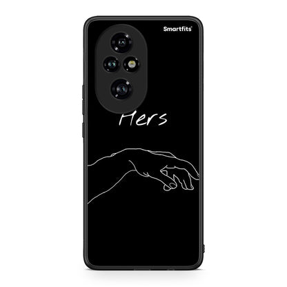 Honor 200 Pro 5G Aeshetic Love 1 Θήκη Αγίου Βαλεντίνου από τη Smartfits με σχέδιο στο πίσω μέρος και μαύρο περίβλημα | Smartphone case with colorful back and black bezels by Smartfits