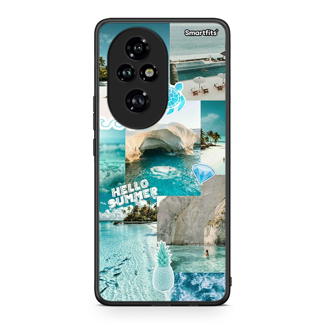 Honor 200 Pro 5G Aesthetic Summer Θήκη από τη Smartfits με σχέδιο στο πίσω μέρος και μαύρο περίβλημα | Smartphone case with colorful back and black bezels by Smartfits