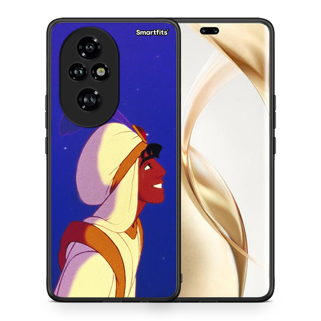 Θήκη Honor 200 Pro 5G Alladin And Jasmine Love 1 από τη Smartfits με σχέδιο στο πίσω μέρος και μαύρο περίβλημα | Honor 200 Pro 5G Alladin And Jasmine Love 1 case with colorful back and black bezels